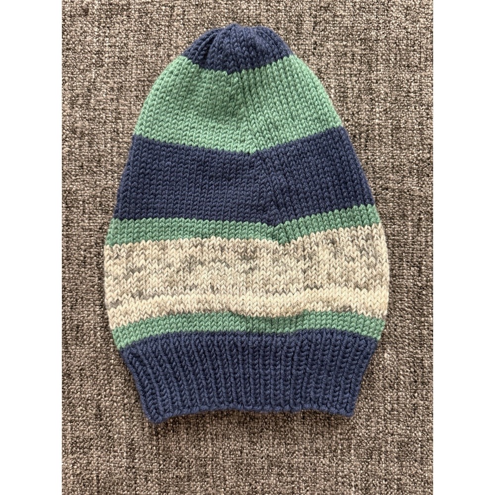 Hand knit Slouchy Sock Hat Boho,‎ Hippie, Hipster L-XL